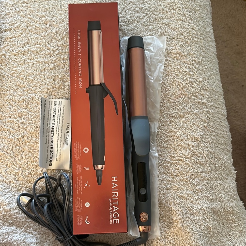 Curl Envy Curling Iron - Black and Copper